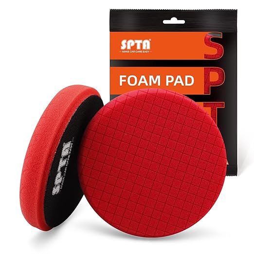 Red Finish Polishing Pads, Buffing Pads, SPTA 1Pc 6.5 Inch Face by SPTA