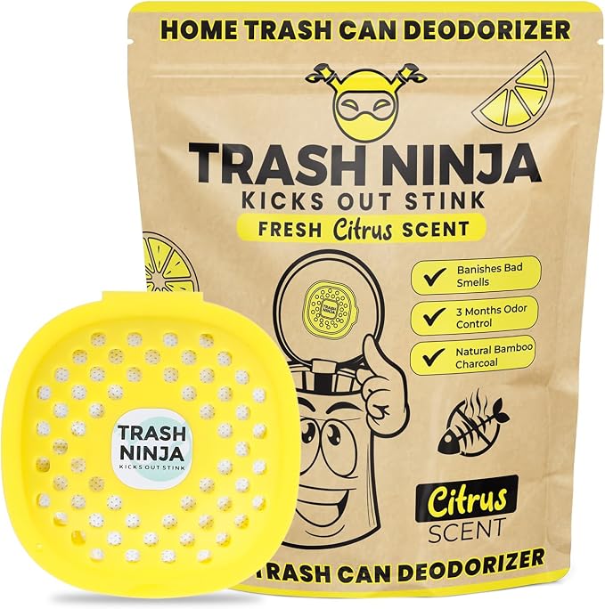 Trash Ninja Trash Odor Eliminator – Long-Lasting Citrus Scent Deodorizer by EllisHarper