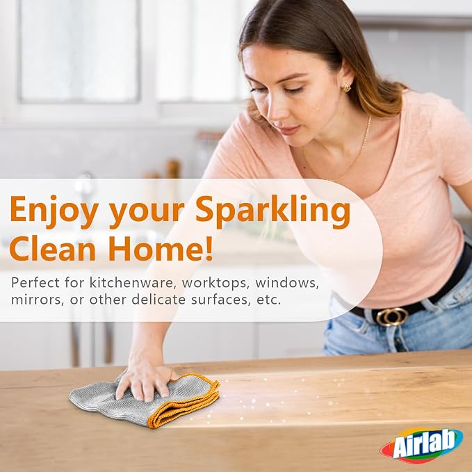 Glass Polishing Cloth Streak Free Miracle Microfiber Cleaning Cloth Lint Free - Image 6