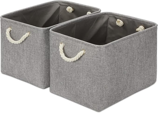 DULLEMELO Fabric Storage Bins 16x12x12 inches, Large Rectangular Storage by DULLEMELO