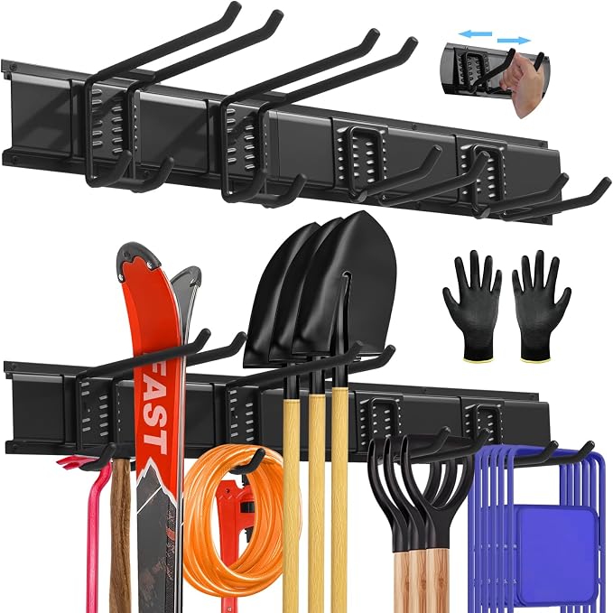 Garage Storage, Garage Organization, Garage Tool Organizer Wall Mount, Garden by SUKIZZ