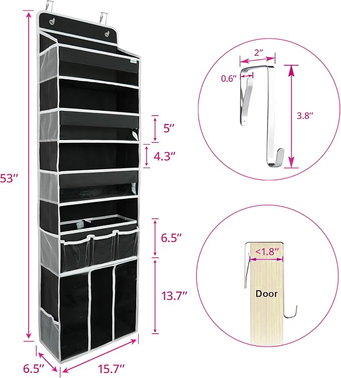 Door Hanging Storage Organizer, - Image 5