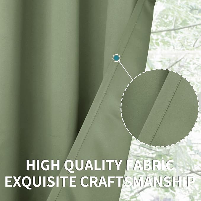BGment Short Blackout Curtains 40 Inches Length - Image 4