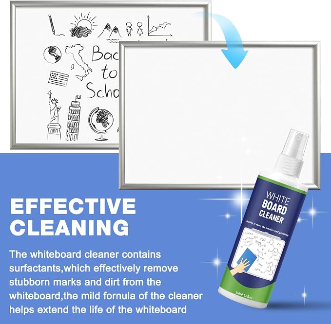 12 Pack Whiteboard Cleaner Spray 8.5oz Dry Erase Board Cleaner - Image 4