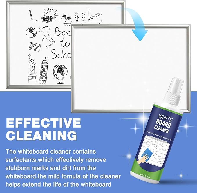24 Pack Non-toxic Whiteboard Cleaner 8.5fl oz Dry Erase Board Cleaner - Image 4