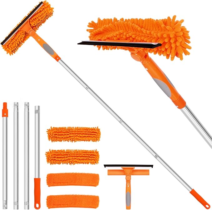 Professional 72'' Window Squeegee Cleaning Washing Tool/Kit by TIMIVO