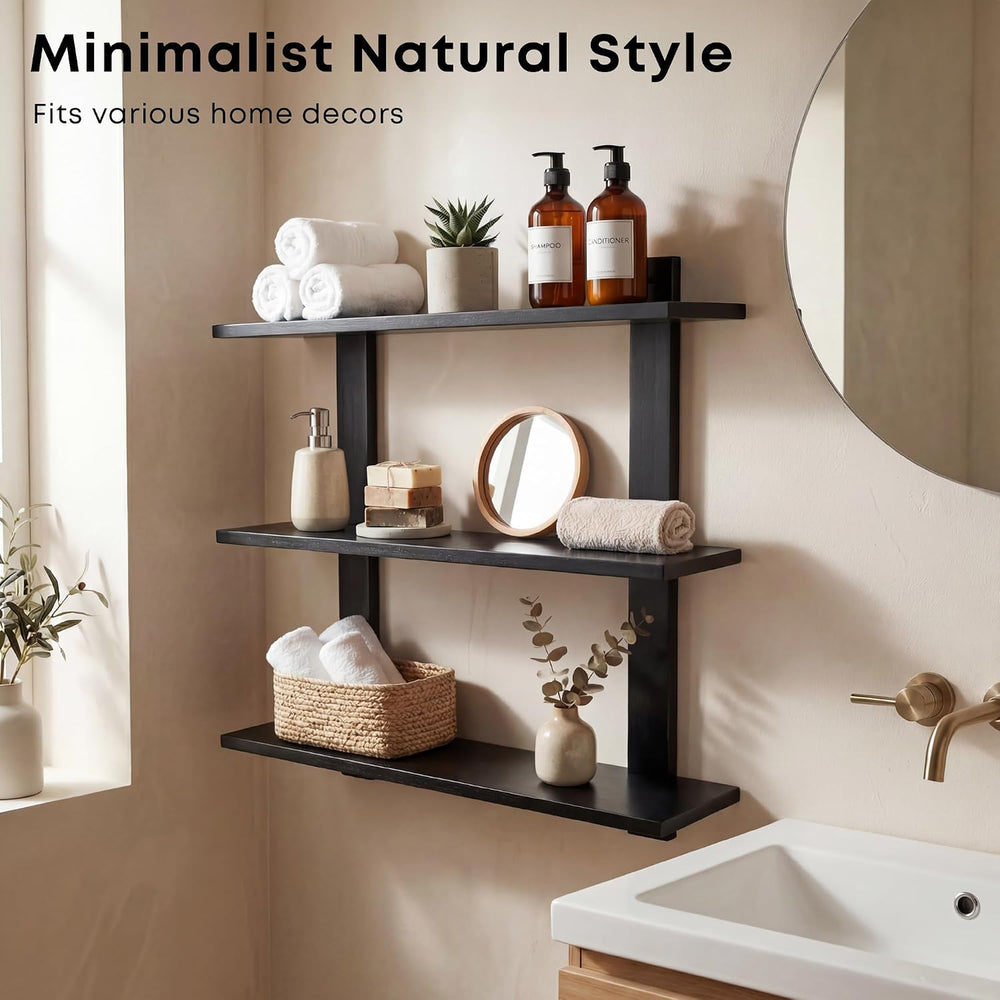 3 Tier Wall Shelves,Decorative Floating Shelf for Wall,Hanging Display Unit