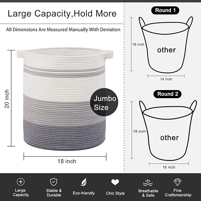 OIAHOMY 80L Laundry Hamper - Image 4