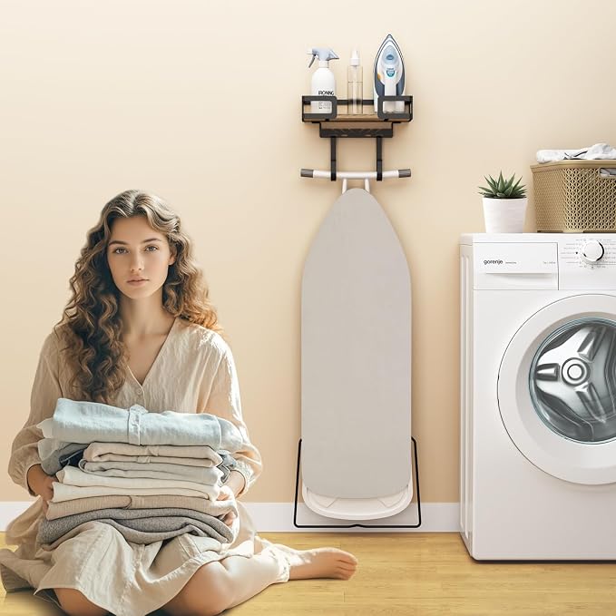 Ironing Board Holder Wall Mount, Iron Board Wall Hanger, Laundry Room - Image 3
