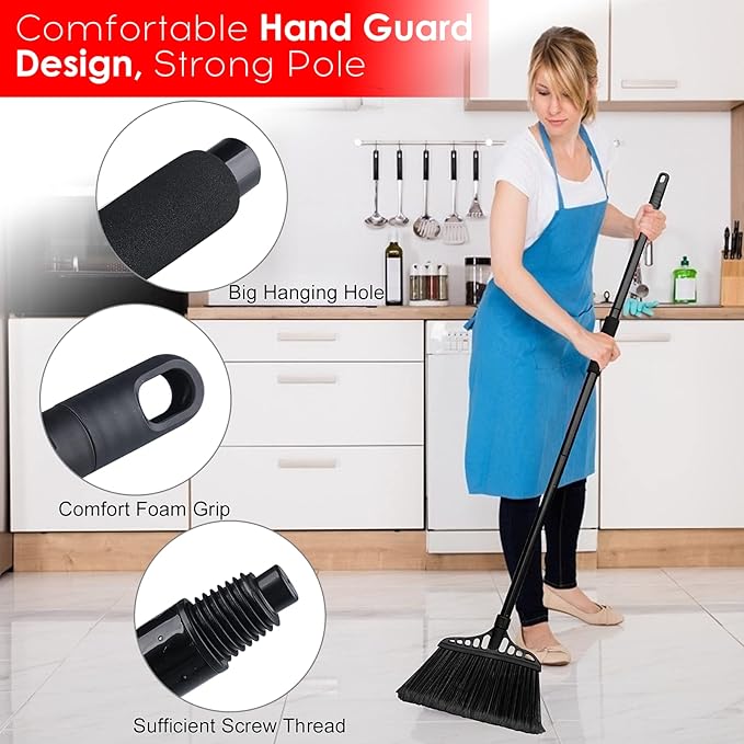 3-Pack Heavy Duty Broom, Commercial Broom - Image 3