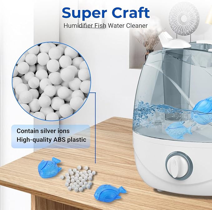 Funmit 6 Pack Universal Humidifier Cleaner Fish Compatible - Image 2