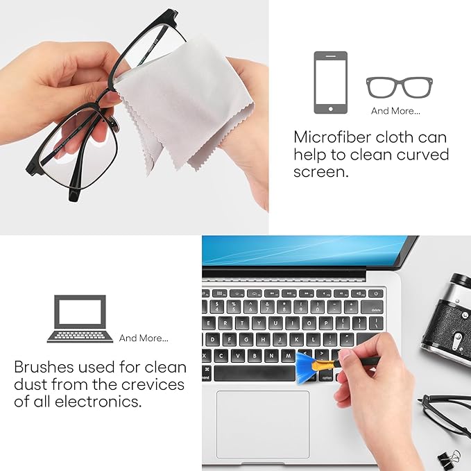 Fingerprint Proof Screen Cleaner, 3 in 1Touchscreen Mist Cleaner Spray Wipe - Image 3