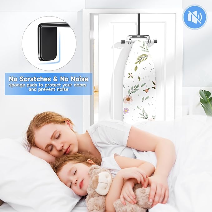 Over The Door & Wall Mount Ironing Board Hanger - Image 5