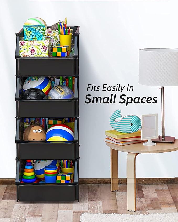 TidyFriend Plastic Stackable Storage Bins - Image 4