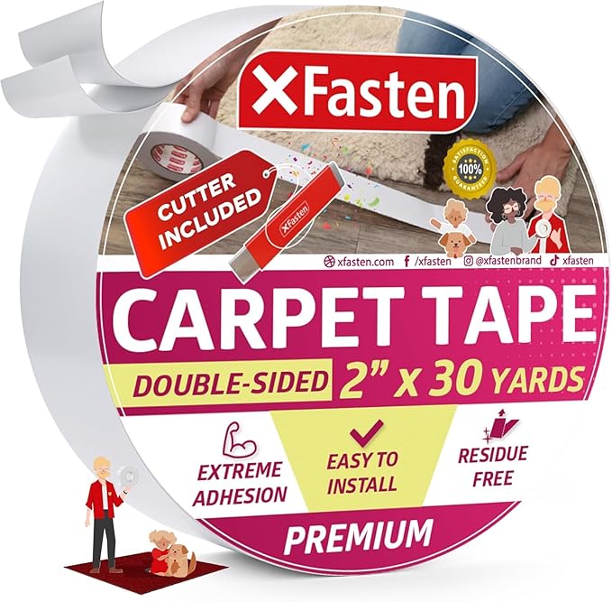 XFasten Double Sided Carpet Tape by XFasten