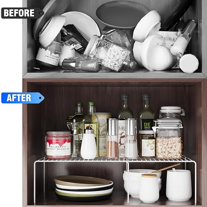 Expandable Storage Shelf, Pantry Organizers and Storage, Adjustable Rustproof - Image 4