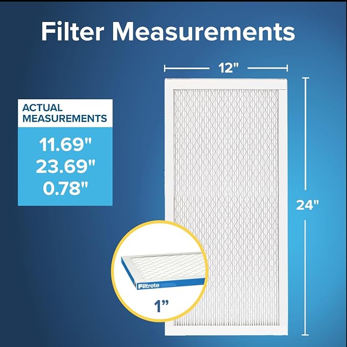 Filtrete 12x24x1 AC Furnace Air Filter, MERV 13, MPR 1900, Premium Allergen - Image 3