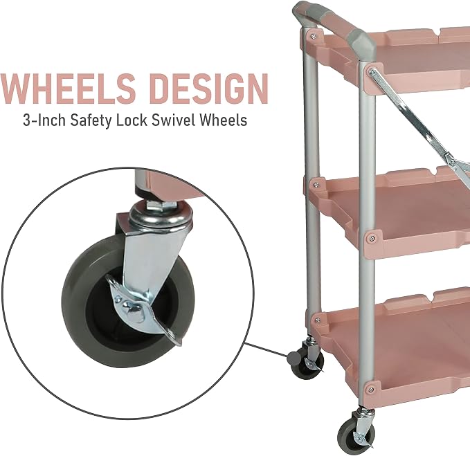 Olympia Tools 89-350 Pack-N-Roll Folding Collapsible Service Cart, 150LB - Image 6