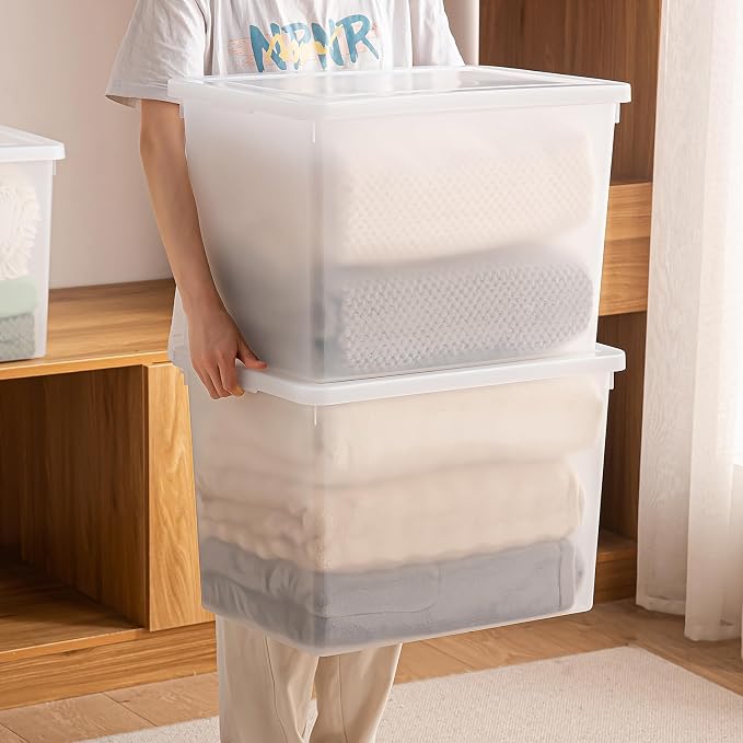 Stackable Plastic Storage Bins - Image 3