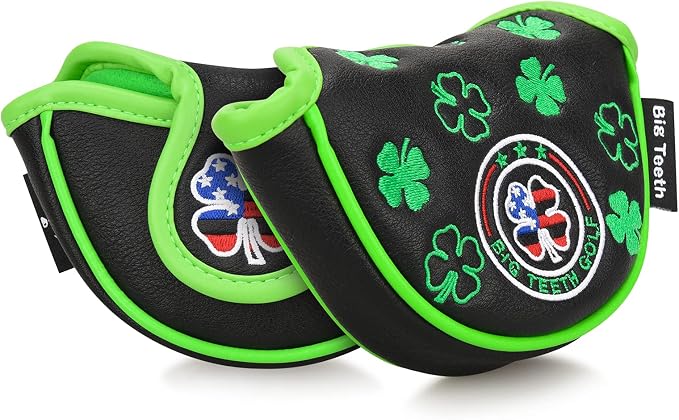 BIG TEETH Putter Cover Mallet Putter Cover Half Mallet Small Golf Headcover - Image 9
