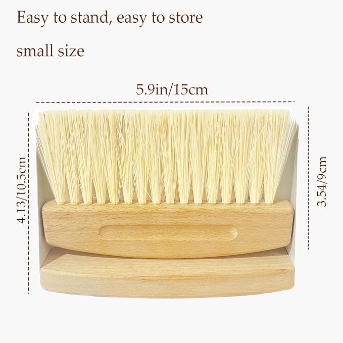 Mini Broom and Dustpan Set Small Metal Dustpan and Brush Set Hand Whisk Broom - Image 9