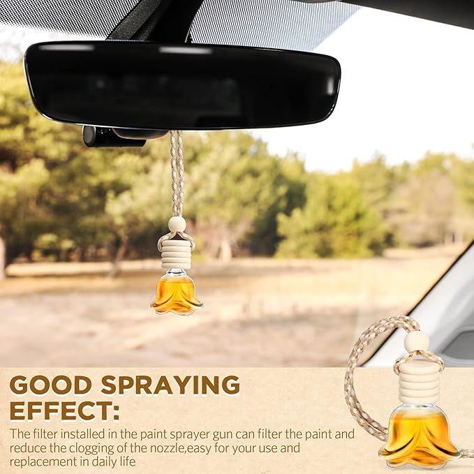 BBTO 50 Pcs Hanging Car Air Freshener Car Diffuser Bottles Empty Glass Perfume - Image 6
