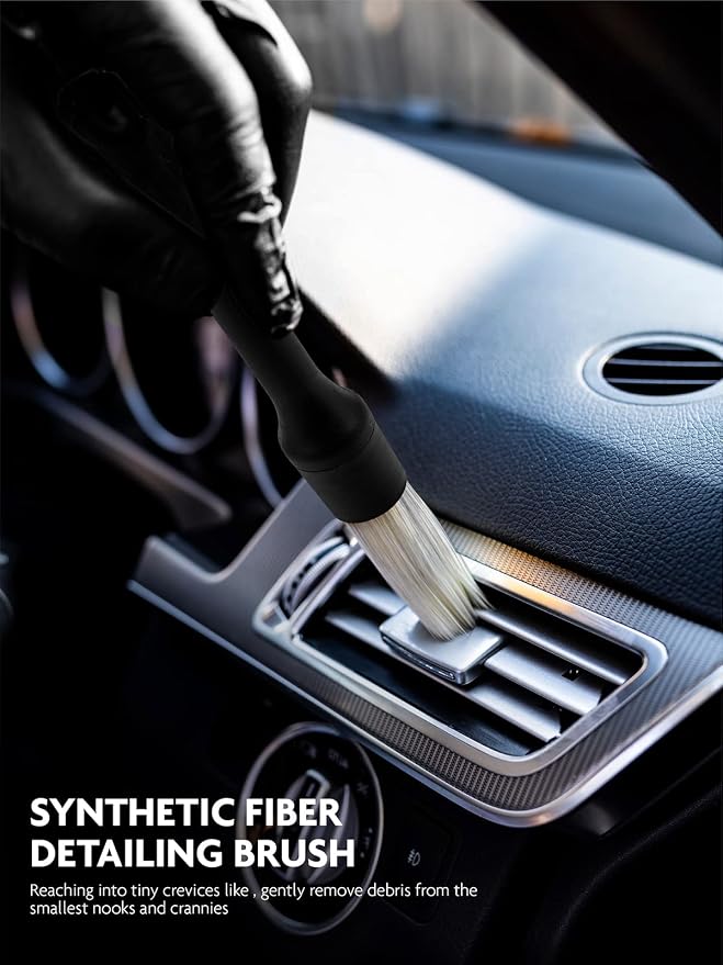 Fantasticlean 9PCS Car Interior Detailing Set, Microfiber Cloth & Applicator - Image 6