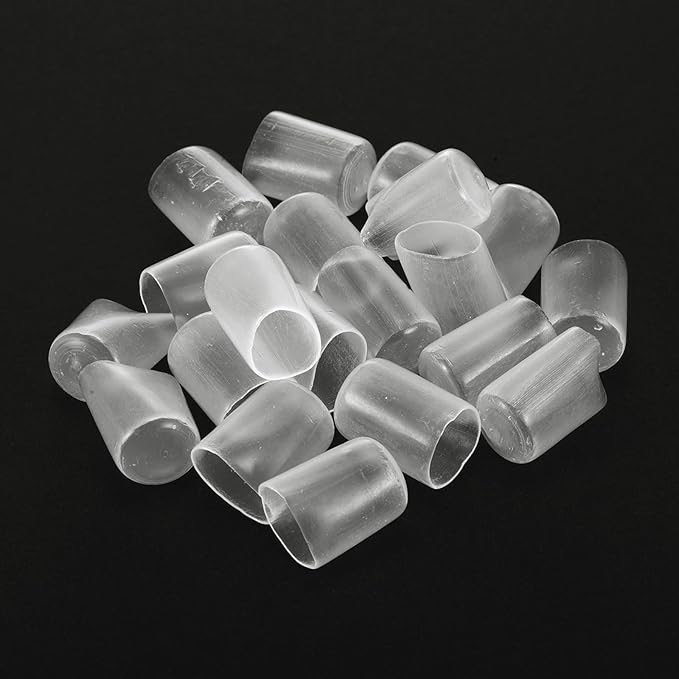 uxcell 20pcs Rubber End Caps Protective Caps 13mm ID Vinyl PVC Round Tube Bolt - Image 4