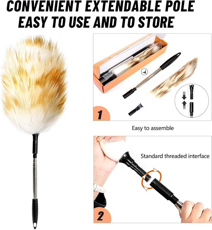 Extendable Lambswool Duster 30-55inch - Image 4