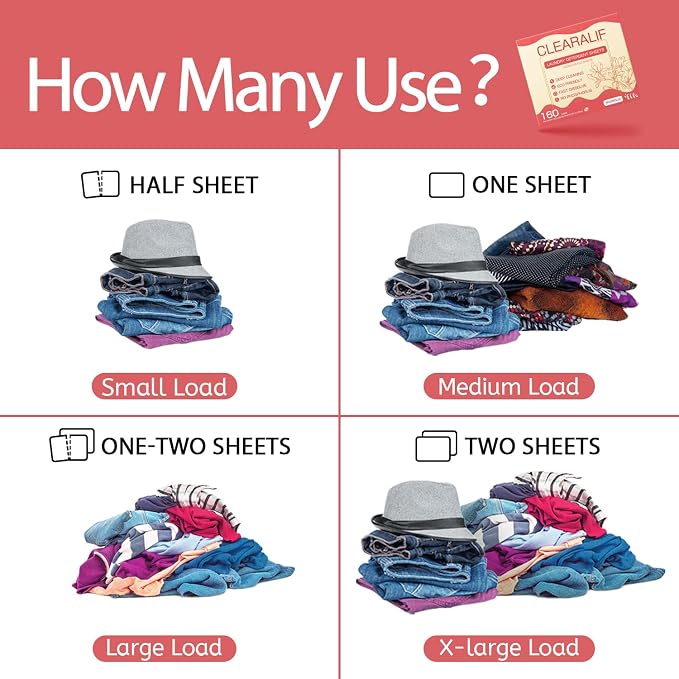 CLEARALIF Laundry Detergent Sheets Up to 160 Loads, Magnolia - Image 5