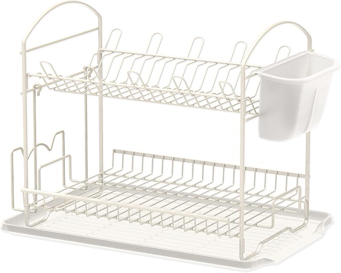 SIMPLE HOUSEWARE 2-Tier Dish Rack - Image 2