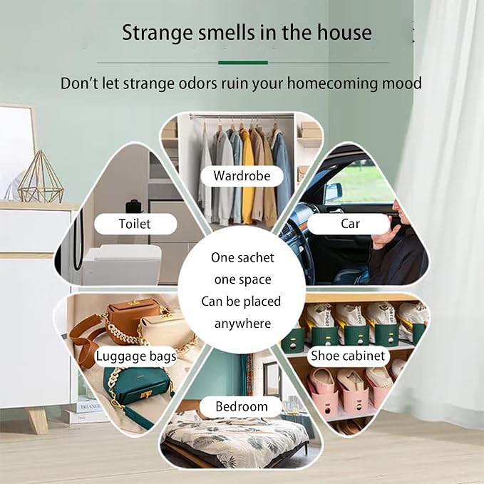 10pcs scented sachets, sachets for drawers and closets - Image 3