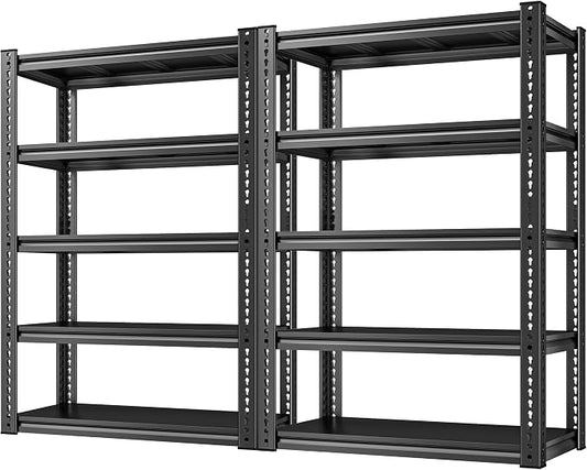 REIBII Garage Shelving Load 2000 LBS, Adjustable 5-Tier Storage Shelves by REIBII