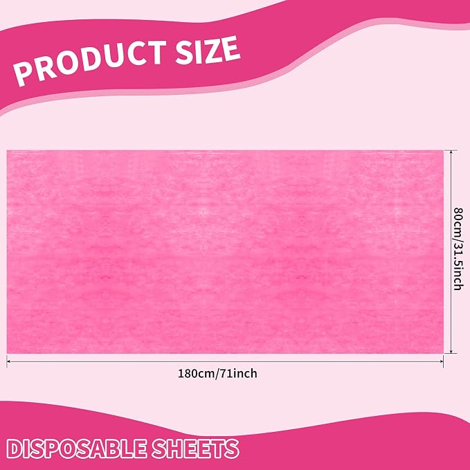Breling 100 Pcs 31.5 x 71 Inch Disposable Bed Sheets Oil-proof PE Film Massage - Image 3
