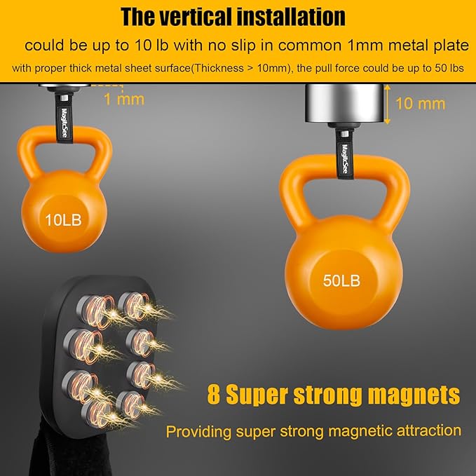 Updated 4 Pack Heavy Duty Magnetic Hook Straps - Image 2