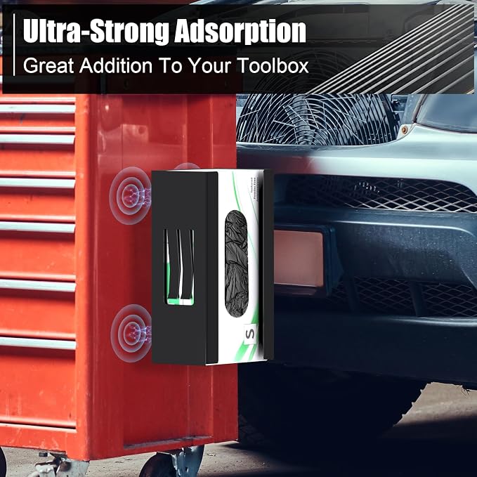 Magnetic Glove Box Holder, Disposable Glove Dispenser Wall Mount, Metal Glove - Image 4
