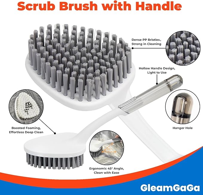 3 Pack Scrub Brush Set – Heavy-Duty Scrub Brushes - Image 3