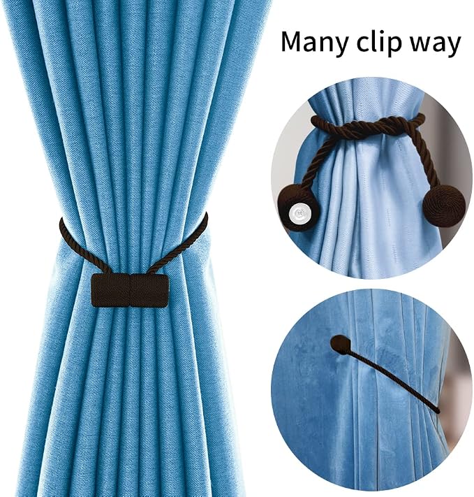 18 Inch Strong Magnetic Curtain Tiebacks, Curtain Holdbacks Modern Upgrade - Image 4