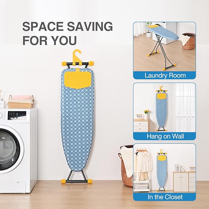 APEXCHASER Ironing Board with Iron Rest, Compact and Space Saver Iron Board - Image 5