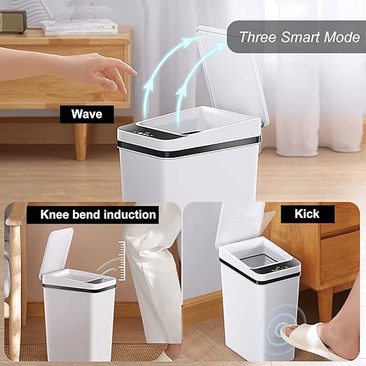 Yatmung 2.5 Gallon Smart Trash Can Sensor Motion - Image 2