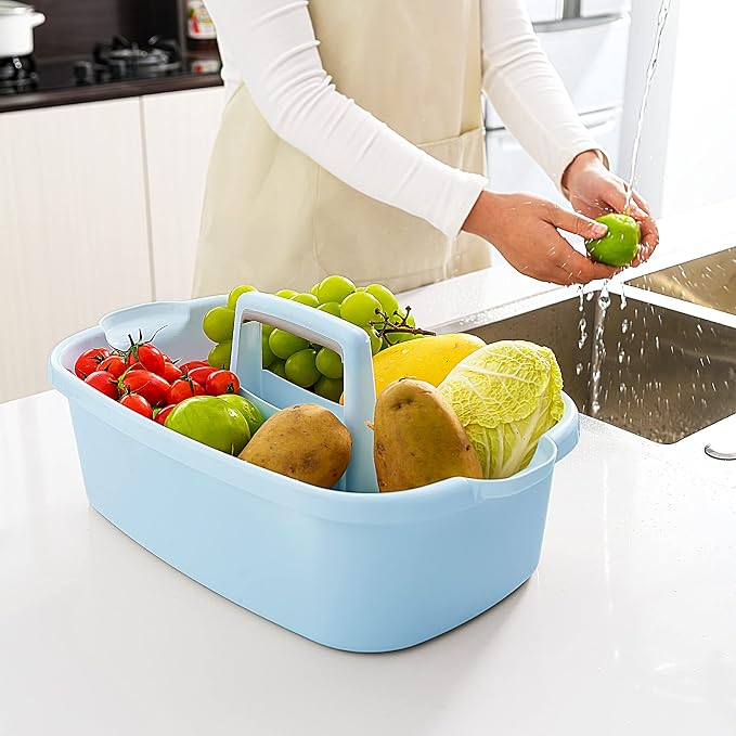2 Pack Multi-Purpose Plastic Cleaning Caddy - Image 4