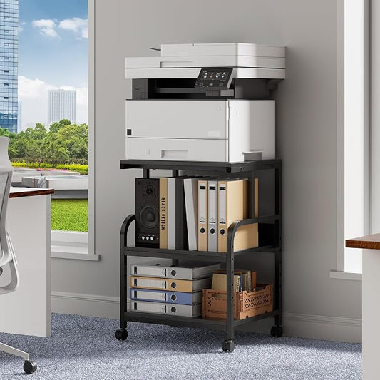 Printer Stand, 20×16×28'' Metal Printer Table by WarmieHomy