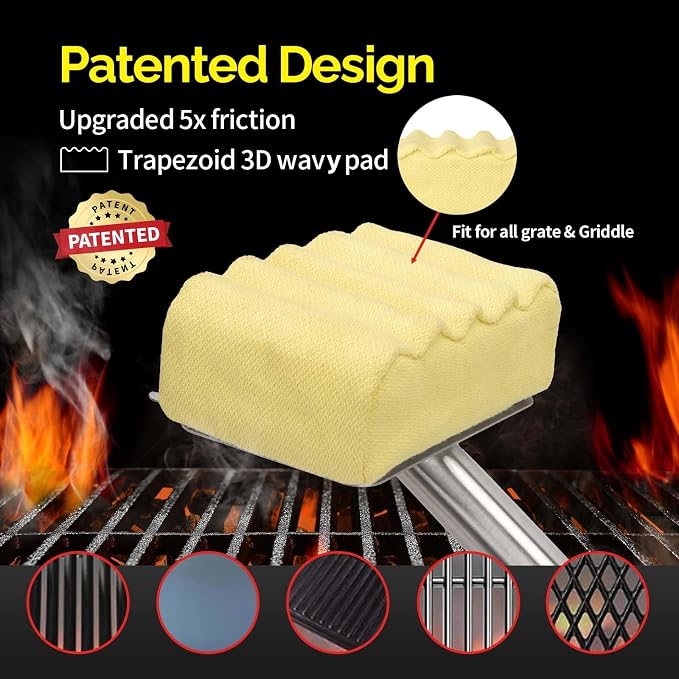 Upgraded Grill Brush Bristle Free, Water-Activated steam Effectively Cleans The - Image 2