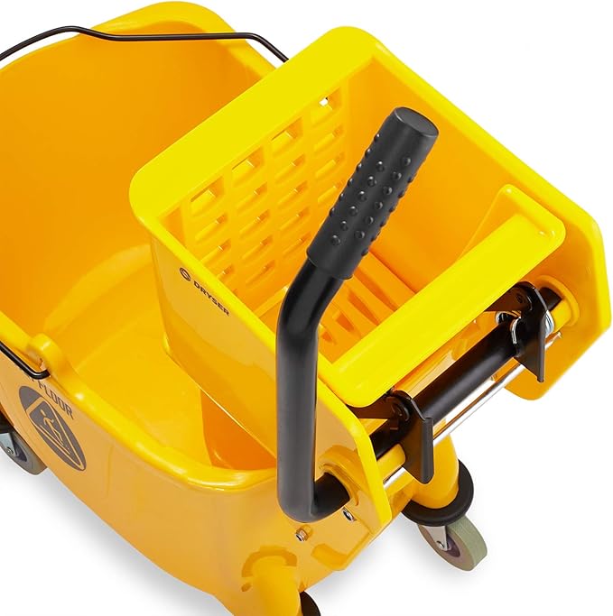 Dryser Commercial Side Press Wringer Combo Mop Bucket, 33 Quart - Image 4