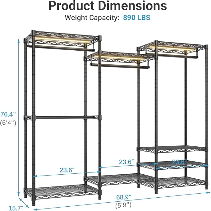 VIPEK V5L Garment Rack Heavy Duty Clothes Racks - Image 6