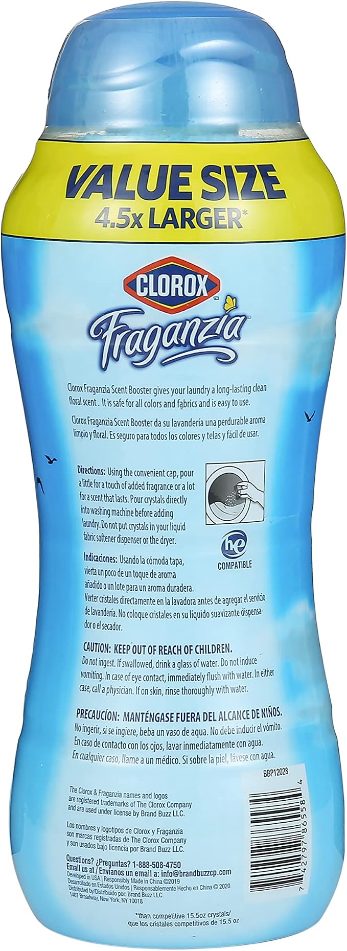 Clorox Fraganzia Laundry Scent Booster Crystals in Morning Sky Scent - Image 6