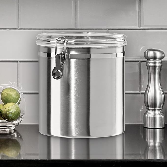 Oggi Stainless Steel Kitchen Canister 152oz + Oggi Jumbo 8" Stainless Steel - Image 3
