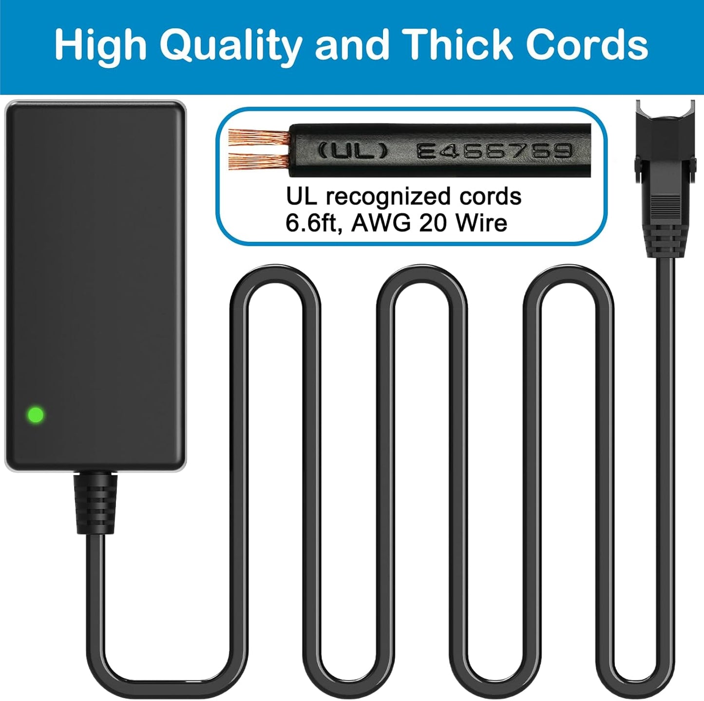 Recliner Power Supply, Model ZB-H290020A-C ZBPOWER AC/DC Switching Power Supply Transformer 29V 2A Adaptor for Power Recliner, Lift Chair and Adjustable Desk (Straight Connection)
