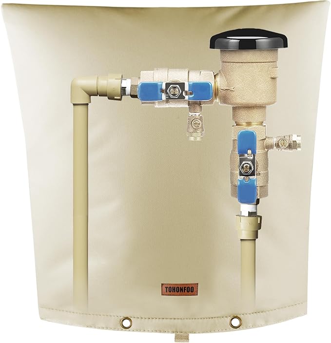 Backflow Preventer Pipe Insulation Cover by TOHONFOO