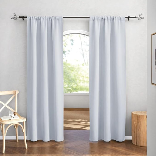 RYB HOME Blackout Curtains 84 inches Long 2 Panels Set by RYBHOME